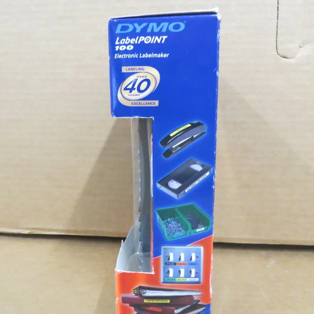 2002 Dymo Labelpoint 100 Label Printer And Tape Original Box NIB